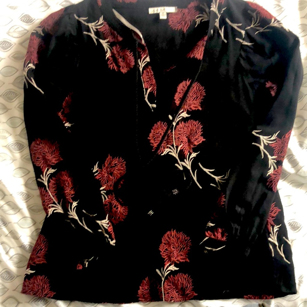 Pale Sky long sleeve blouse